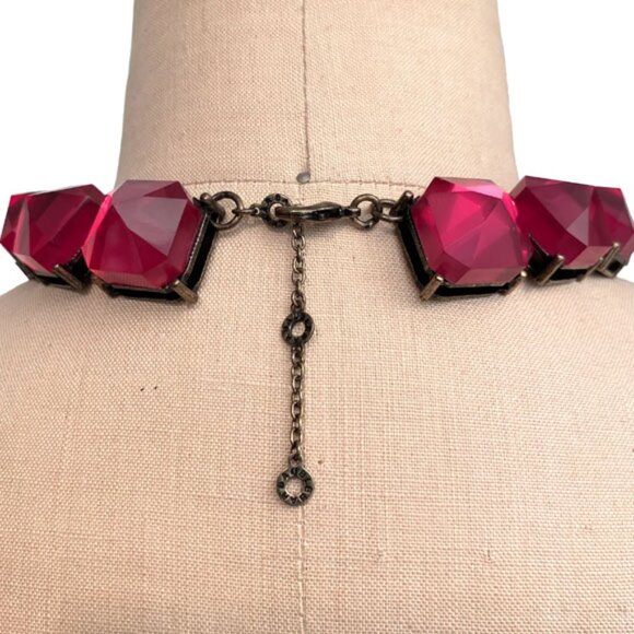 BaubleBar Fuchsia Crystal Necklace - Picture 6 of 6